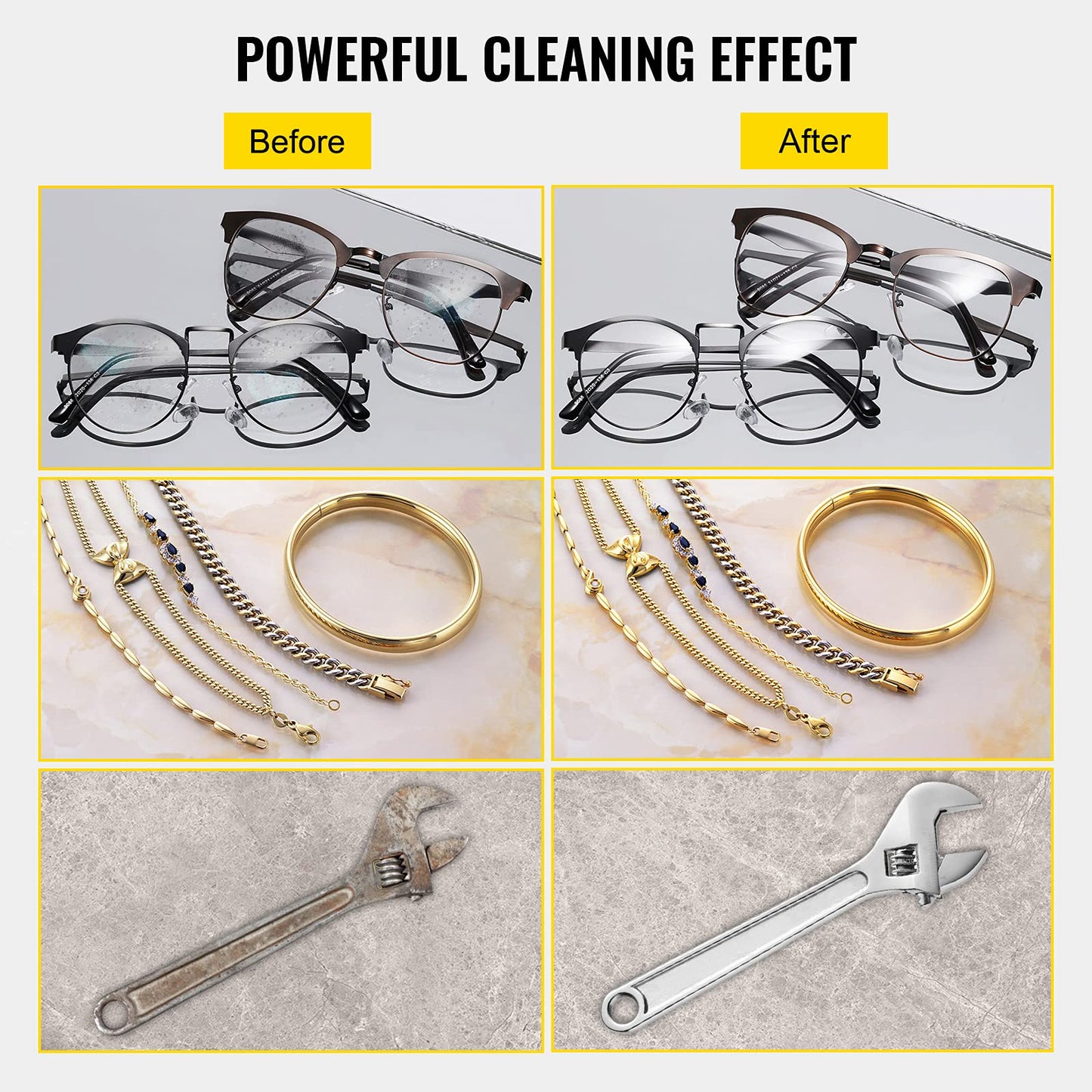 VEVOR 2L Digital Ultrasonic Parts Cleaner with Timer 40kHz Professional 304 Stainless Steel Ultrasonic Cleaner 110V for Jewelry Watch Glasses Diamond Eyeglass Small Parts Cleaning