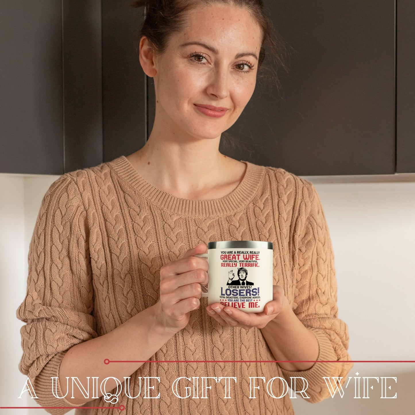 UMACVN Gifts for Wife from Husband - Wedding Anniversary for Women, Birthday, Mothers Day, Christmas Wife Gifts for Her - Romantic Love Gift for Her - 14 Oz Stainless Steel Coffee Mug