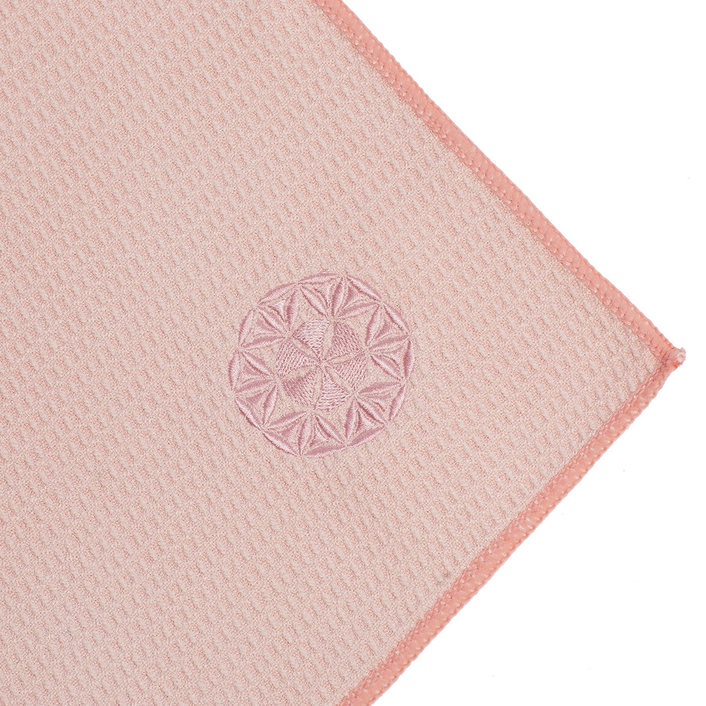 Shandali Hot Yoga Towel - Stickyfiber Yoga Towel - Mat-Sized, Microfiber, Silicone Backed, Super Absorbent, Anti-Slip, 24" x 72" - Bikram Yoga - Exercise, Fitness, Pilates - Sakura Pink
