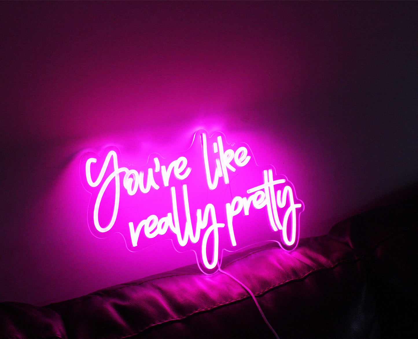 DAKABUKA You Are Like Really Pretty Neon Sign Pink Room Decor LED Neon Signs Wall Decor For Bedroom Bachelorette Party Teen Girls Room With Dimmable Switch USB Power(16.9 * 10.6inches)