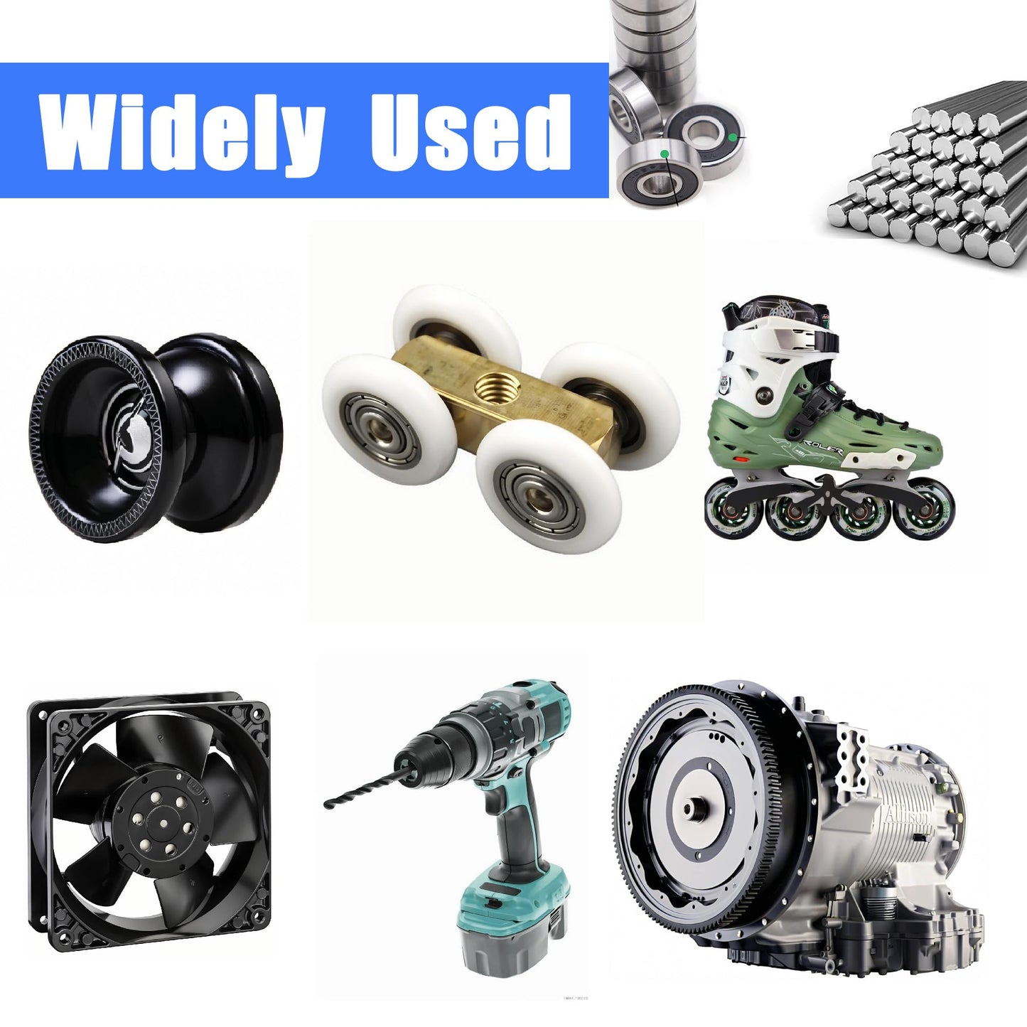 Dianrui 68 PCS 693ZZ/ 623ZZ/ 624ZZ/ 685ZZ/ 687ZZ/ 627ZZ Ball Bearings Assortment Kit, Small Bearings Carbon Steel Deep Groove Bearing, for Furniture Wheel, Roller Skates, 3D Printing and ect —6 Size