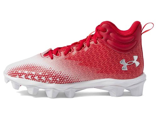 Under Armour Boy's Spotlight 3.0 Rubber Molded (Toddler/Little Kid/Big Kid) Red/White/Metallic Silver 10 Toddler M