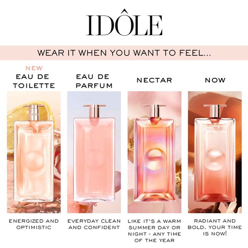 Lancôme Idôle Eau de Toilette - Fresh & Energizing Women's Perfume - Long Lasting Fragrance with Notes of Green Tea, Blooming Roses & Fresh Bergamot - 0.85 Fl Oz