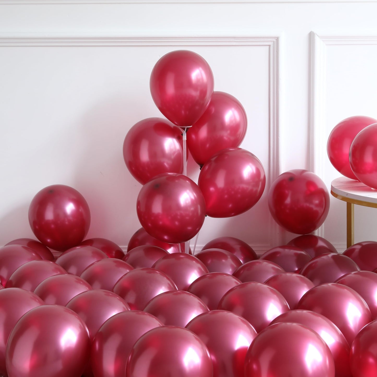 Graduation Party Balloon Arch Garland Kit, 138PCS Burgundy White Silver Black Balloons Explosion Star Foil Balloons for Class of 2025 Graduation Birthday So Proud Of You Decorations