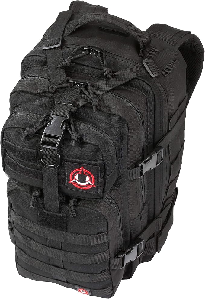 ORCA 34L Military Tactical Backpack – Heavy Duty Waterproof Rucksack for Camping, Hiking & Survival, 600D Polyester (Black)