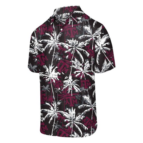 FOCO Texas A&M Aggies NCAA Mens Black Floral Button Up Shirt - XX-Large
