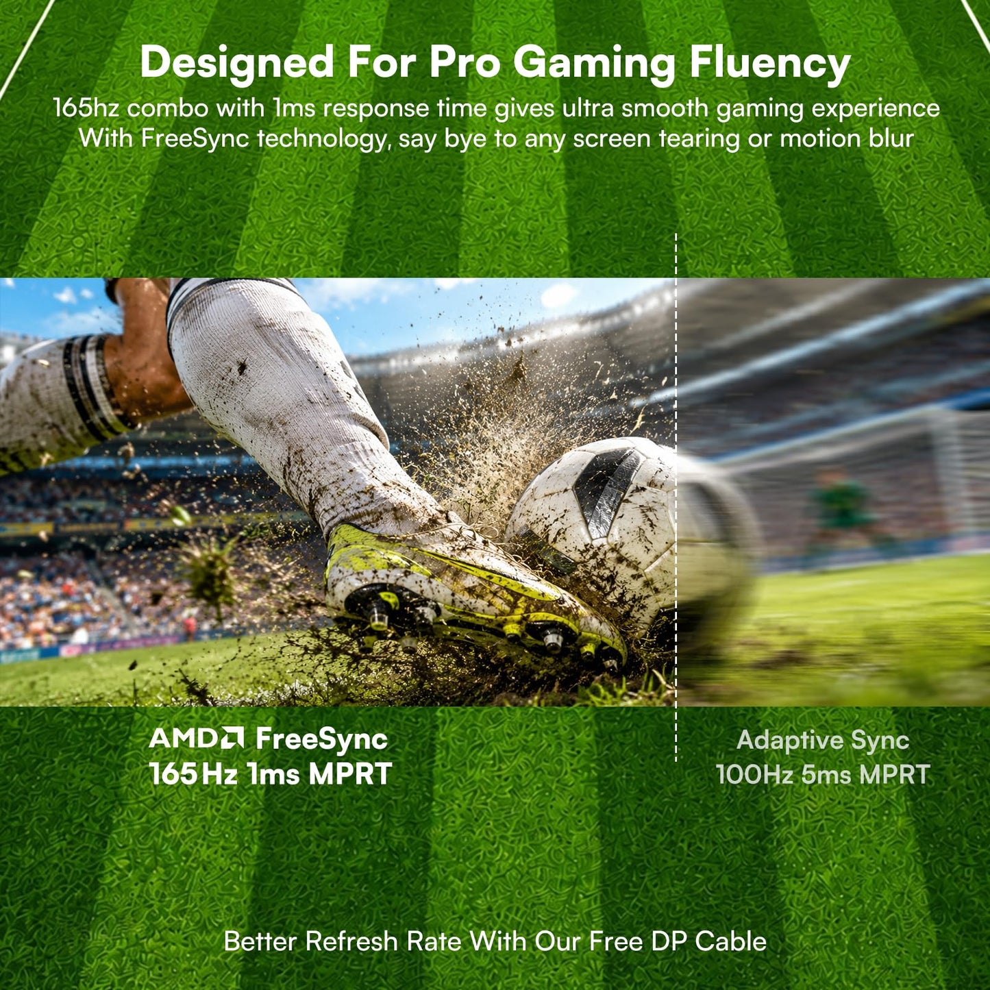 Raywego 34 Inch Curved Gaming Monitor, 165Hz 1500R WQHD(3440 x 1440), 1ms MPRT, FreeSync, PIP/PBP, 127% sRGB, HDR, HDMI2.0 & DP1.4 VESA, Tilt Adjustable, Pro Gaming (DP Cable Included)