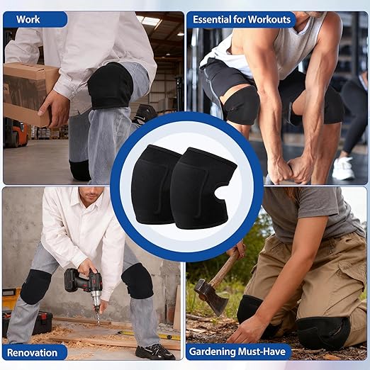 ANBANREY Professional Knee Pads for Men & Women - High Elastic Support for Cleaning, Gardening, Construction, and Floor Work | Knee Protection & Comfort