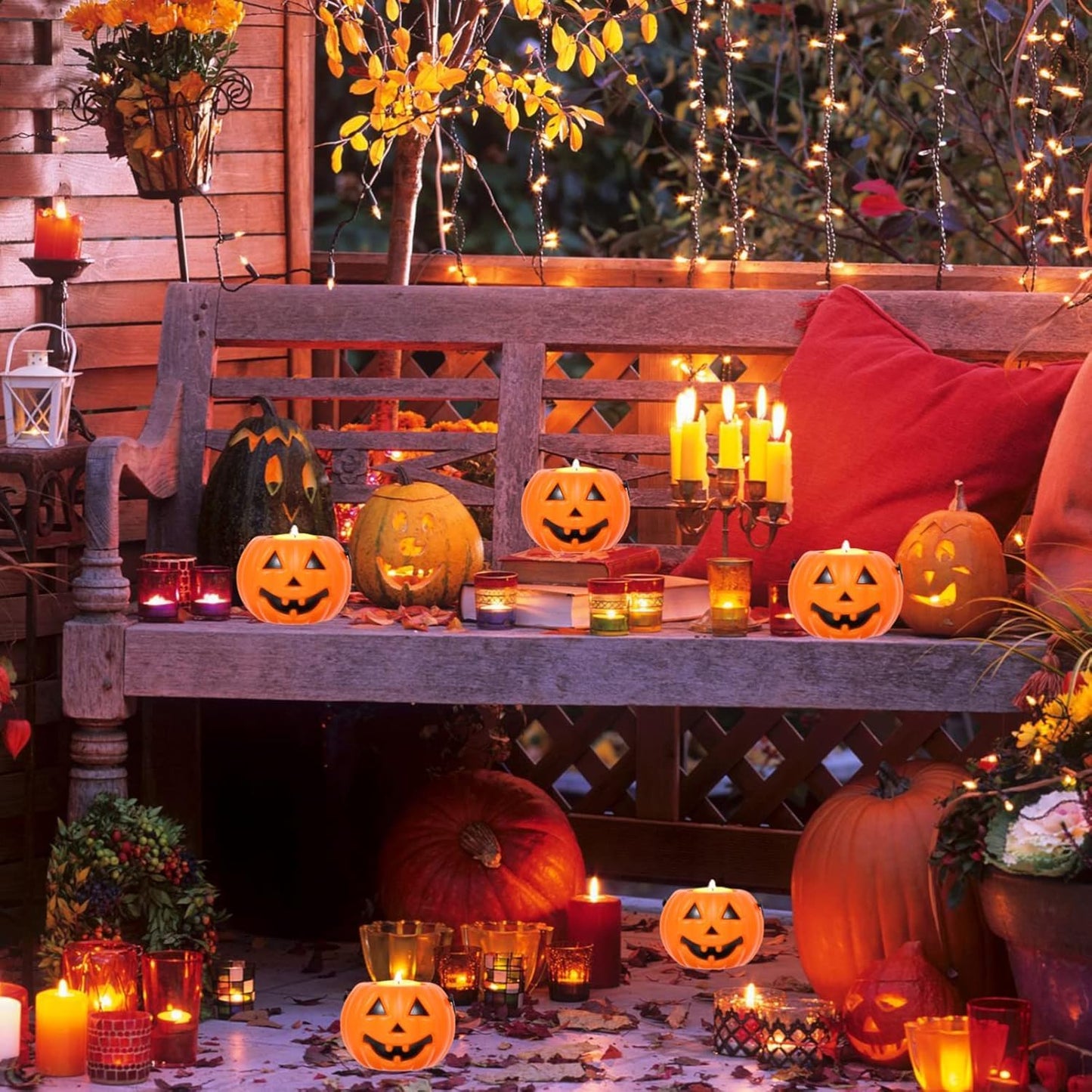 Ciieeo 20PCS Small Halloween Pumpkin Bucket 7CM Mini Plastic Portable Trick or Treat Pumpkin Candy Buckets Bulk for Halloween Party Decoration Supplies