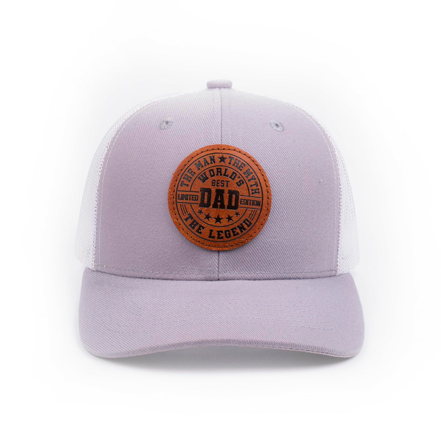 World Best Dad Ever Cap, Dad Hat Fathers Day Birthday Gifts for Dad Papa from Daughter Son Trucker Gray Cap
