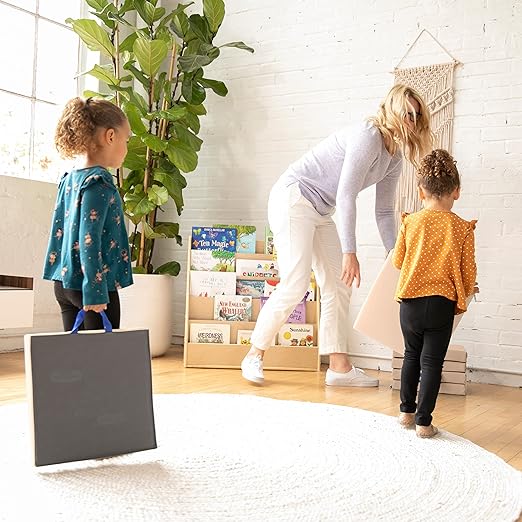 ECR4Kids SoftZone Floor Cushions, Square, Flexible Seating, Sand, 6-Piece