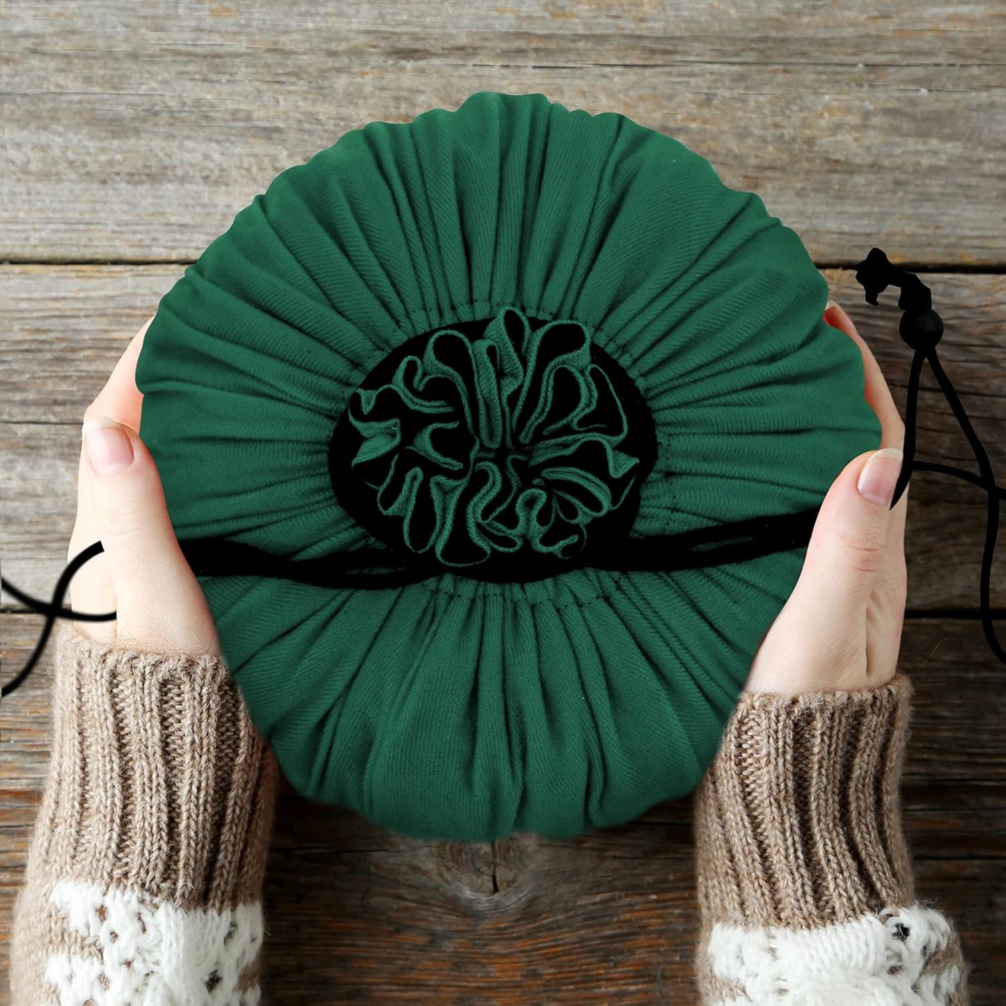 SIQUK Large Dice Bag with Pockets Big Capacity Dice Bag Drawstring Dice Pouch DND Dice Storage Bag for RPG MTG Table Games, Hold over 300 Dice, Dark Green
