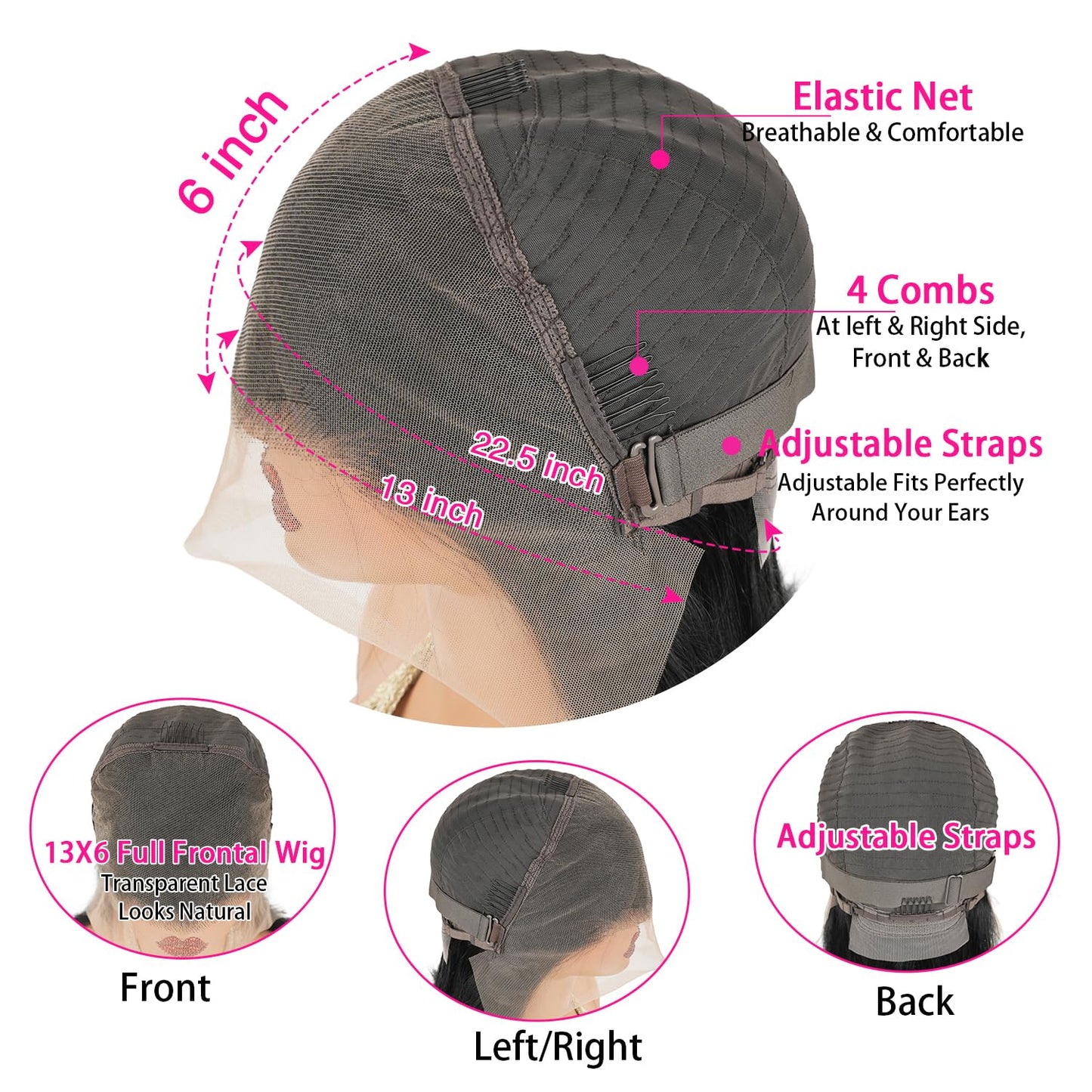 Mihugass 14 Inch Bob Wig Human Hair 13x6 Hd Transparent Lace Front Wigs Pre Plucked With Baby Hair Glueless Wigs 200% Density St