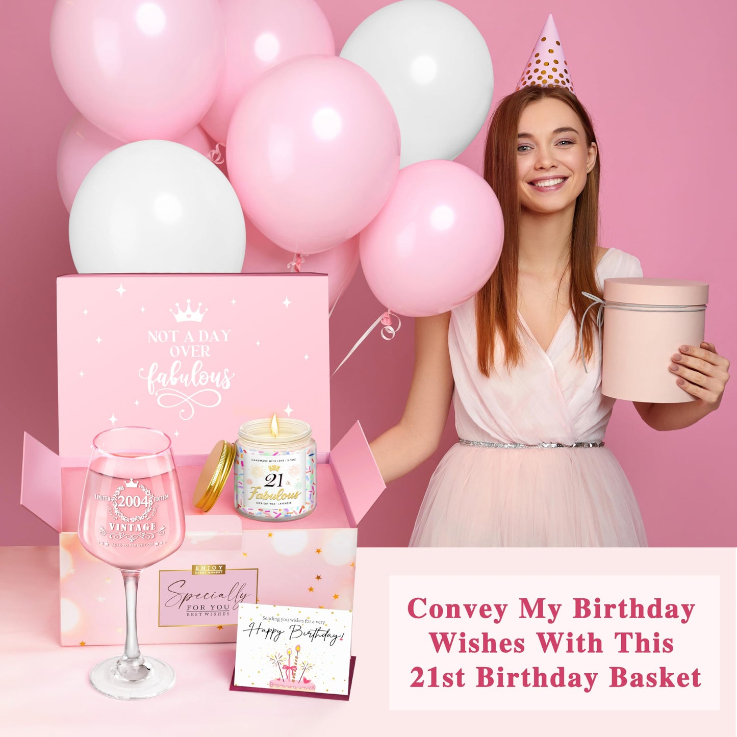Unique 21st Birthday Decorations & Gifts for Her: Funny Ideas for Friends, Sisters, Daughters Turning 21