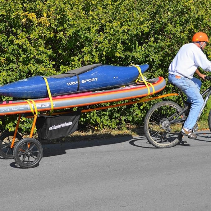 The Salamander SUP Standup Paddleboard and Surfboard Bike Trailer Bicycle Attachment Board Carrier