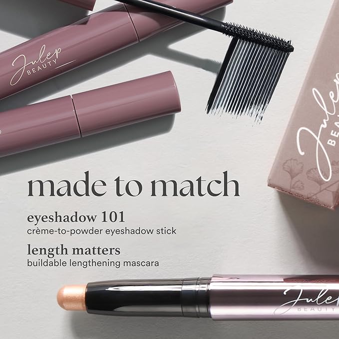 Julep Eyeshadow 101 Cream-to-Powder Waterproof Shadow Stick – Galaxy Grey Shimmer – Long-Lasting, Crease-Proof, Grey Gold Shimmer Cream Eyeshadow with Built-in Smudger