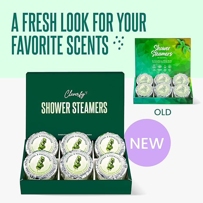 Cleverfy Shower Steamers Aromatherapy – Stocking Stuffers for Teen Girls, Women and Wife – Christmas Gifts for Teens and Women – White Elephant Gifts for Adults – 6 Tablets