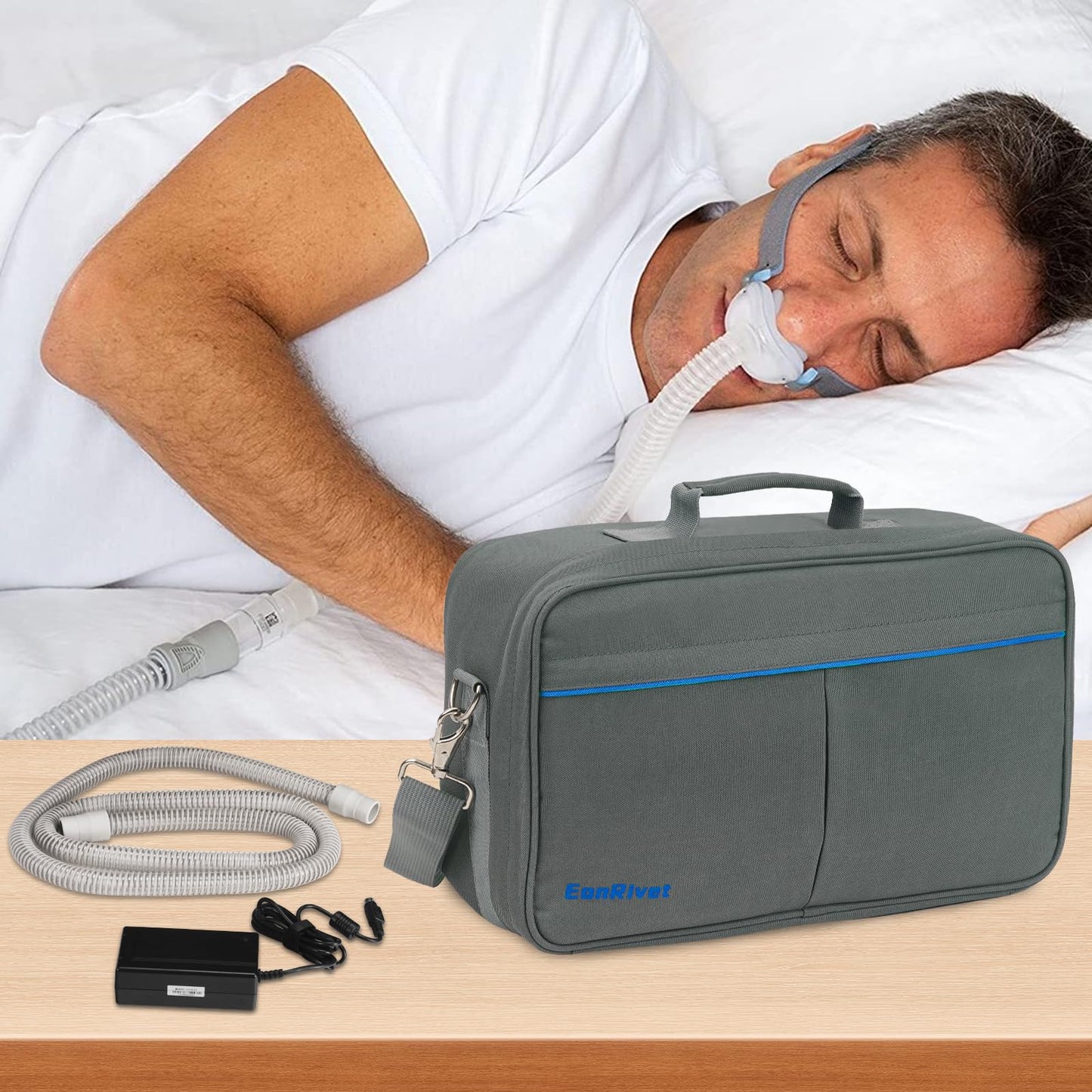 EonRivet Premium CPAP Travel Bag - Universal CPAP Carrying Case for ResMed AirSense 11/10, 3B Medical & Most Travel CPAP Machines - Durable, Lightweight, TSA-Friendly CPAP Storage & Backpack Option