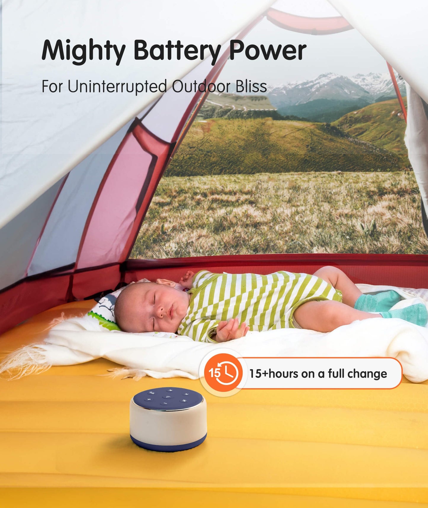 FamiSym Sleep Sound Machine for Babies Kids Adults - Rechargeable White Noise Machine for Sleeping with Night Light, 34 Soothing Sounds, Nursery Decor Baby Lullaby Machine, Registry Gift