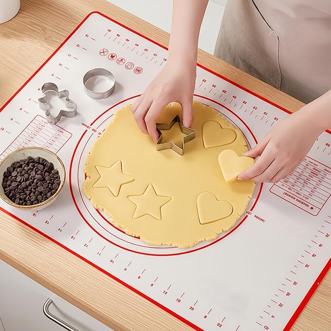Silicone Baking Mat for Rolling Dough & Pastry – 24'' X 16'' Non-Stick, Heat-Resistant Kitchen Counter Protector – Dishwasher Safe, Easy Clean (L-24'' X 16'')