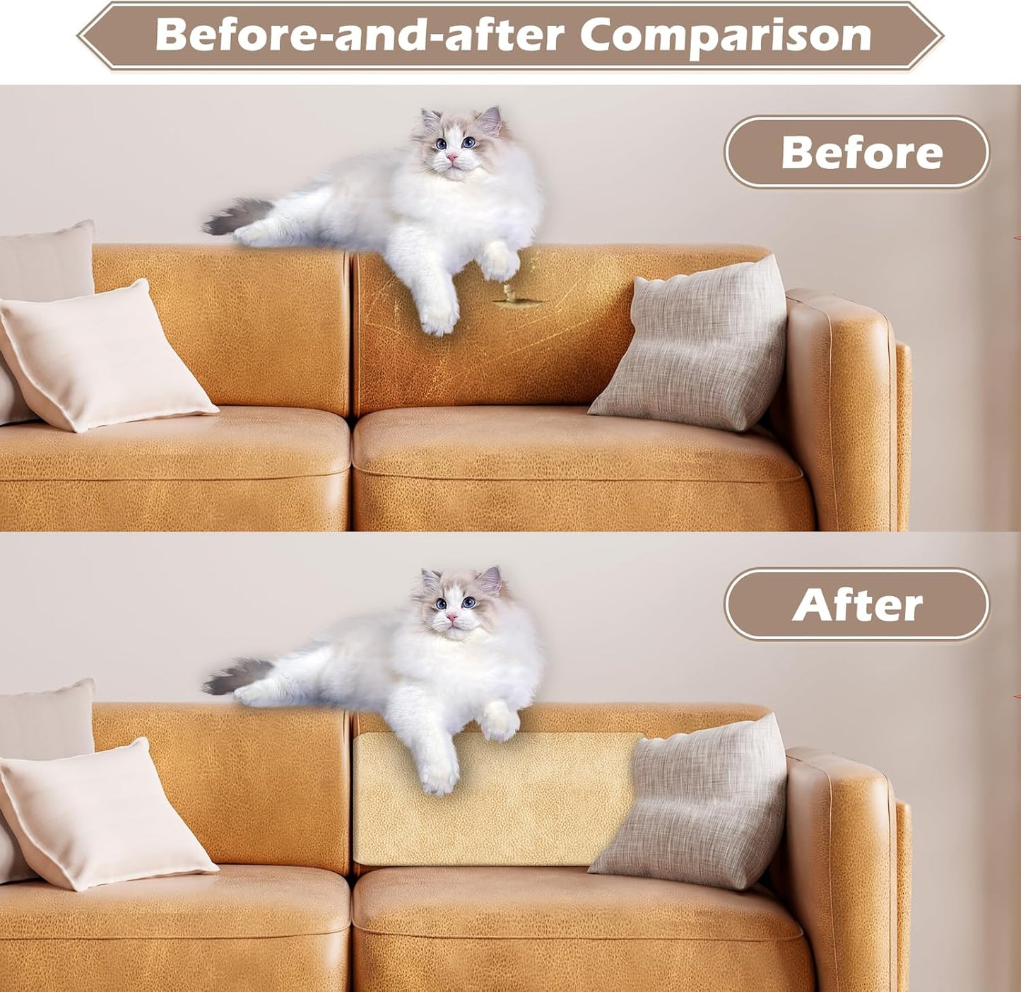 Leather Repair Tape, 4.7x63 inch Leather Patches for Furniture, Self Adhesive Leather Repair Patch for Sofas, Couches, Leather Covers, Seats, Chairs, Vinyl Repair Tape Dark Brown-Fine Grain