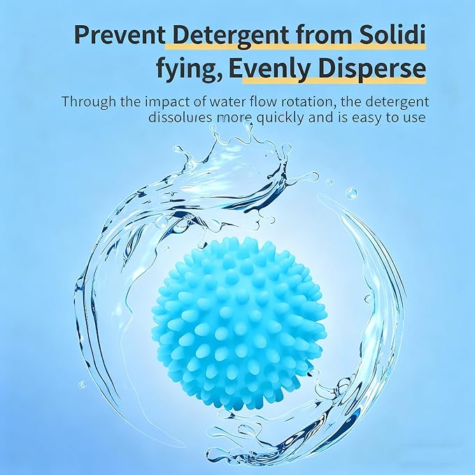 Laundry Dryer Balls 6-Pack - Reusable Eco Friendly Dryer Balls for Fabric Softening, Static & Wrinkle Reduction | Cuts Drying Time & Saves Energy | Non-Toxic & Long-Lasting, Assorted Random Colors