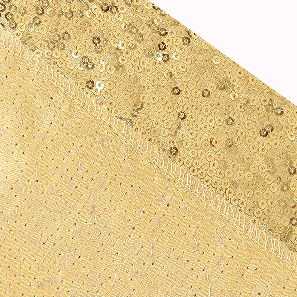SquarePie Sequin Backdrop Curtain Not See Through Background for Wedding Party 6FT x 6FT Gold