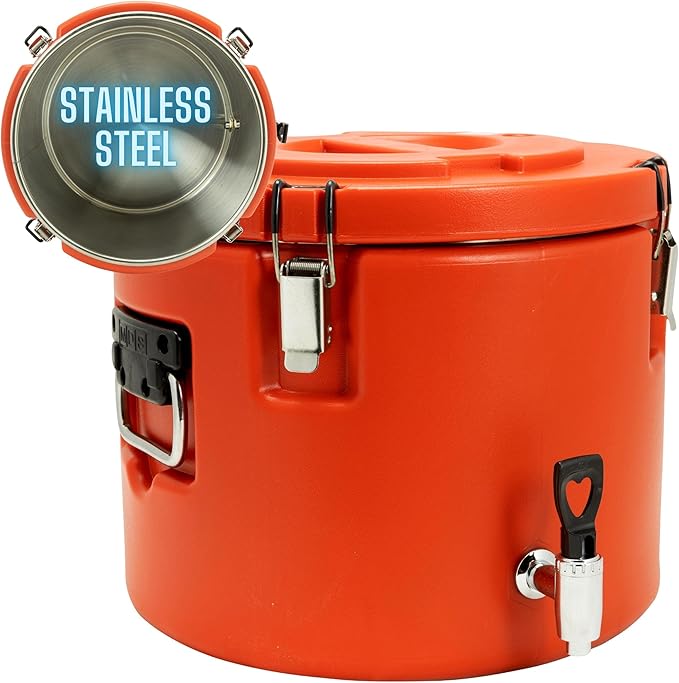 5 Gallon Insulated Beverage Cooler: 5 Gallon Water Dispenser - water dispenser with Stainless Steel Interior and Spout/Spi...