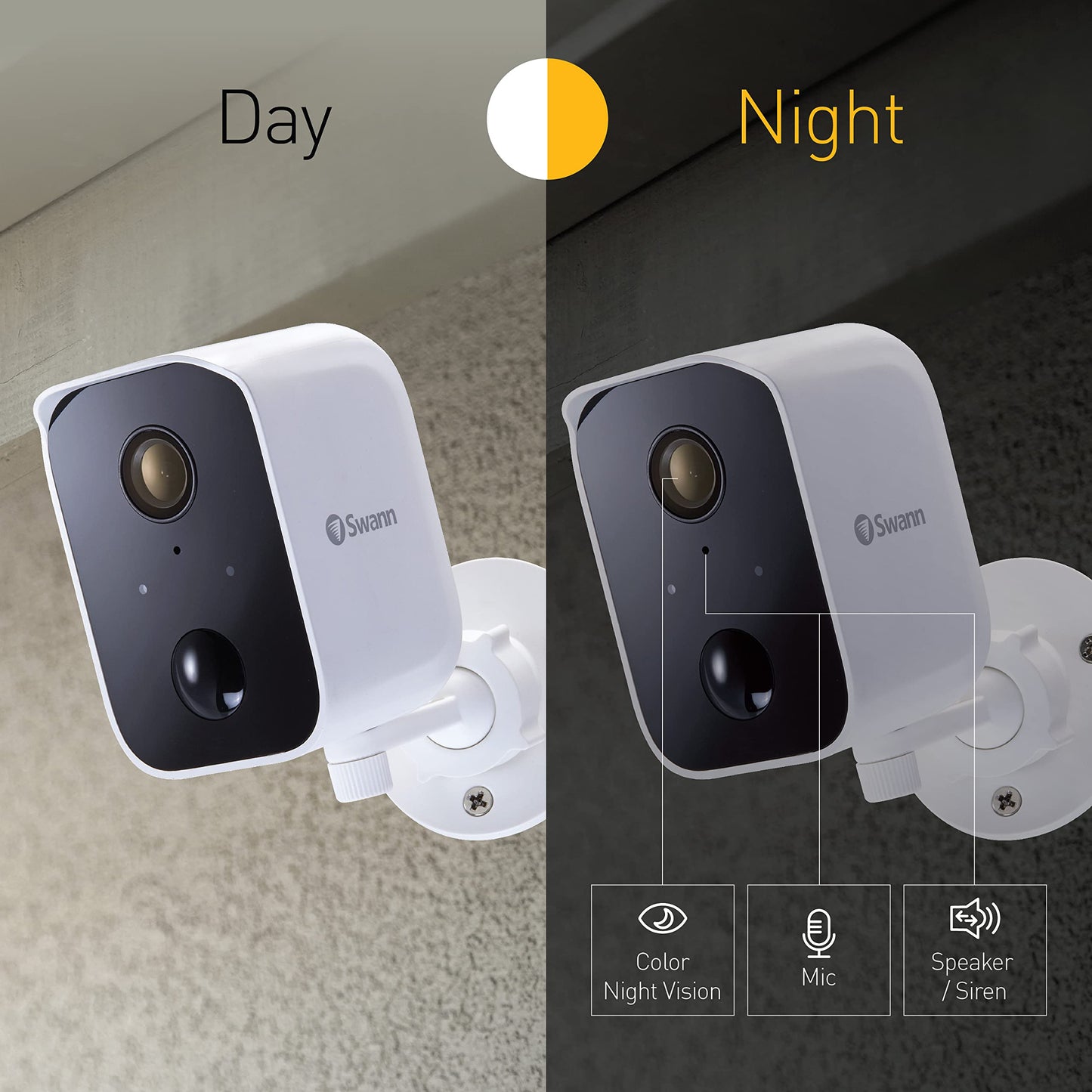 Swann Corecam Solar Wireless Security Camera, 1080P Hd Indoor/Outdoor Home, Night Vision, Ip65, Heat Motion Detection, Weatherpr