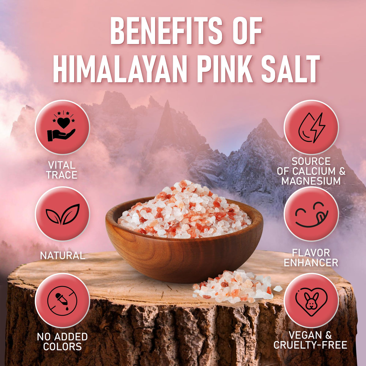 PURE NATURE Himalayan Pink Salt 5lb Fine Grain Jar, Natural Unprocessed Rock-Salt with 84 Minerals Bulk Gourmet-Salt for Cooking, Grilling,Boosts Electrolytes and Balances Body pH