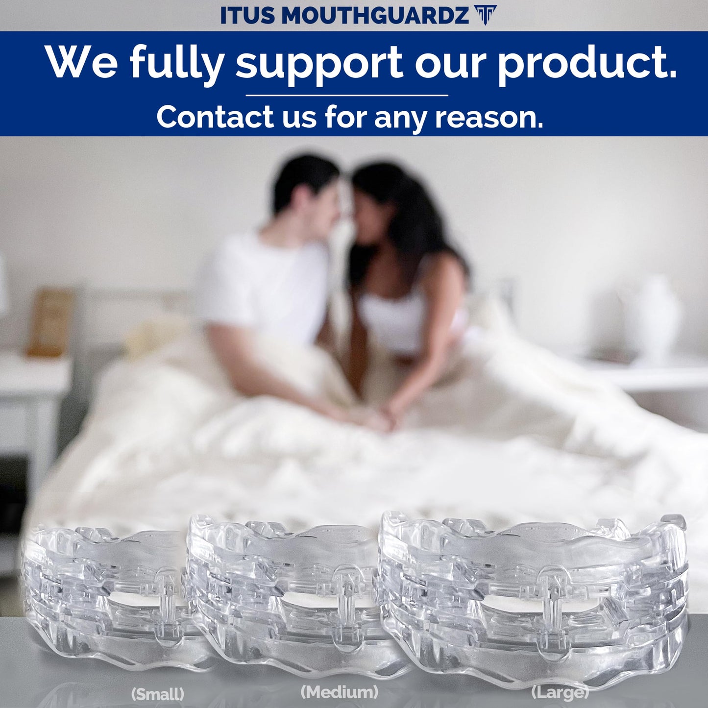 Itus Mouthguardz: SilentZPro 2.0 - USA Designed & FDA-Cleared Anti Snore Mouthpiece - Fully Adjustable Anti Snore Mouth Guard - Professional Patented Anti Snore Device, Small