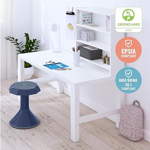 ECR4Kids ACE Active Core Engagement Wobble Stool, 15-Inch Seat Height, Flexible Seating, Navy