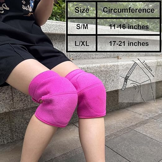 Knee Pads for Kneeling Work, Soft Garden Knee Pad for House Cleaning Worker, Waterproof Foam Cushion, Safety Knee Protector for Flooring and Carpet Installers, Prefect Gifts for Mens Womens for Christmas, Pink L (1 Pair)