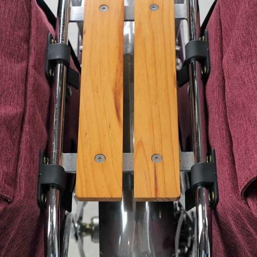 TOURBON Nylon Double Pannier Shoulder Bags Bicycle Rear Rack Trunk Motorcycle Tail Seat Bag (Purple)