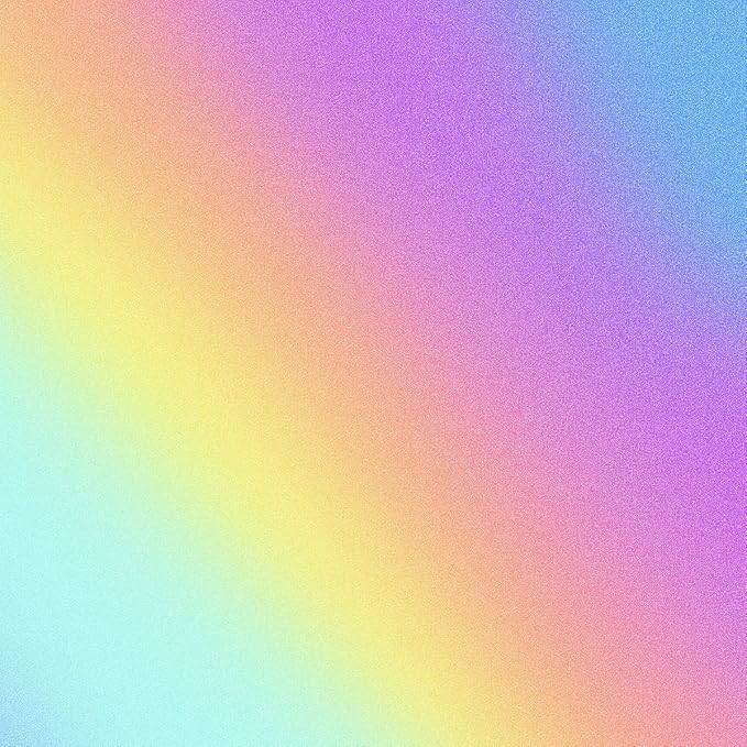 Coavas Stained Glass Window Privacy Film Rainbow Frosted Decorative Static Clings, Opaque Iridescent Prism Window Decals, Sun Blocking Anti-Glare Door Coverings(23.6 x 393.7 Inch, Colorful)
