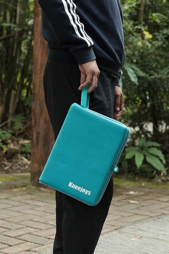 Kneejoys Kneeling Pad for Women & Men - Bath & Garden Kneeler, Knee Cushion for Baby Bathing & Yoga (Turquoise Blue)