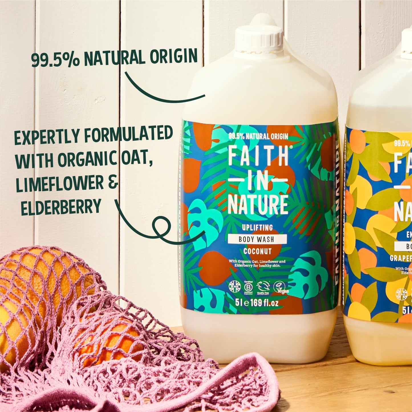 Faith In Nature Hydrating Coconut Body Wash 5litre Bottle