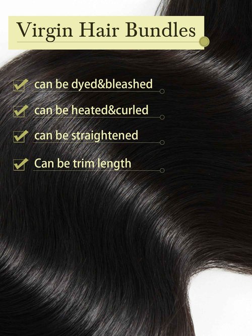 Human Hair Bundles Hair Extensions Body Wave Bundles Human Hair 14 16 18 20 Inch 100% Unprocessed Brazilian Virgin Hair Quick Weave Bundles Human Hair Natural Black