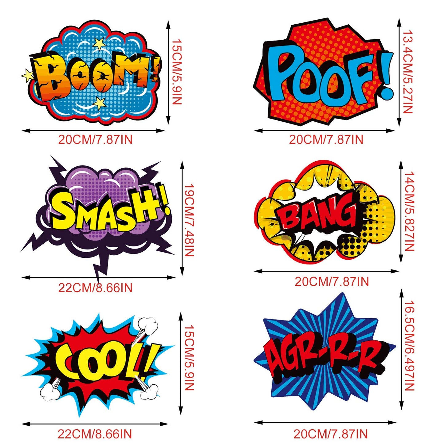 Blulu 30 Pieces Hero Themed Party Decorations, Fun Hero Sign Cutouts Signs Paper Cardboard Cutouts