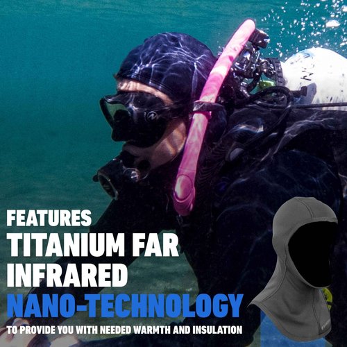 Sharkskin Titanium 2 Chillproof Hood, Wetsuit Hood for Men and Women with Titanium Far Infrared Nano-Technology, Lightweight and Breathable, X-Large