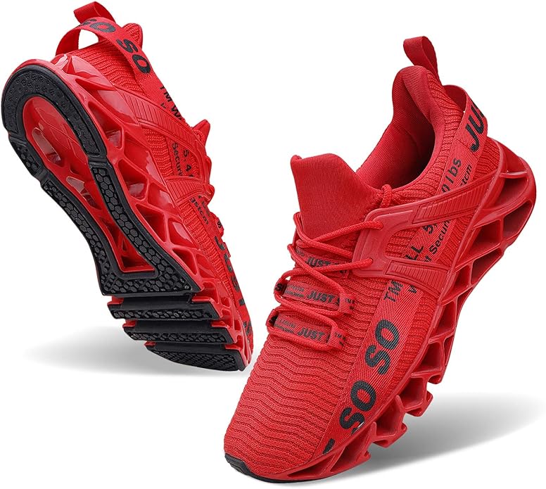 WONESION Mens Breathable Walking Tennis Running Shoes Blade Fashion Sneakers