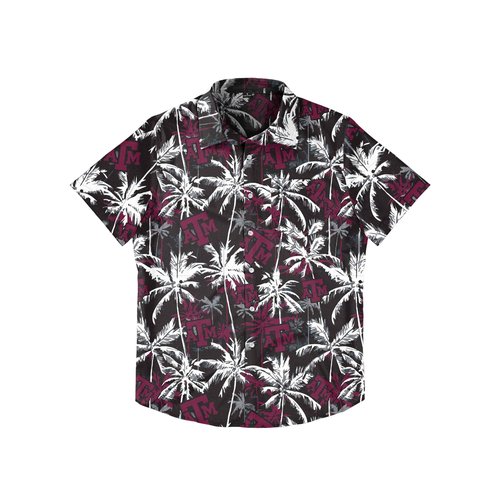 FOCO Texas A&M Aggies NCAA Mens Black Floral Button Up Shirt - XX-Large