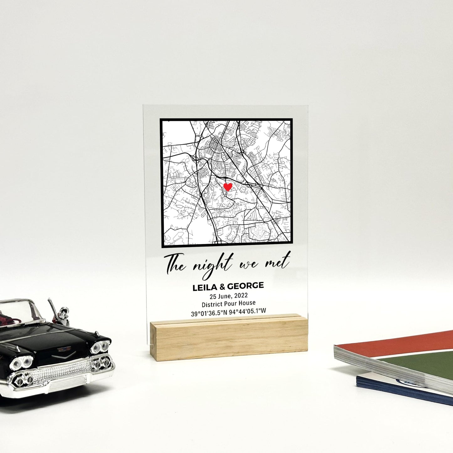 The Night We Met Personalized Map - Custom Sign Gifts Where It All Began Couple Map Gift for Her Personalized Gift Couple Gift