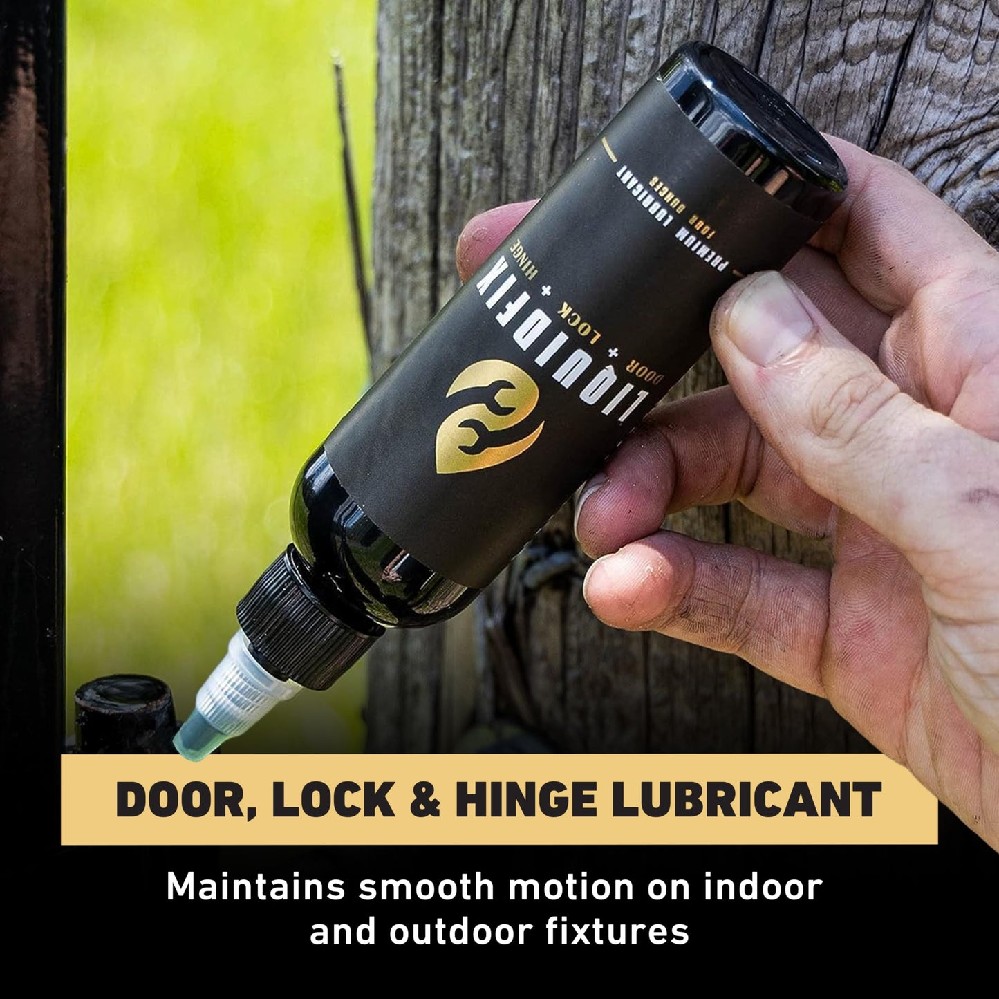 LIQUIDFIX LiquidFix Door, Lock, and Hinge Lubricant | 4 oz Dropper + 0.5 Needle Combo Pack Door & Sliding Long-Lasting Squeaky Oil for Hinges Glass Doors
