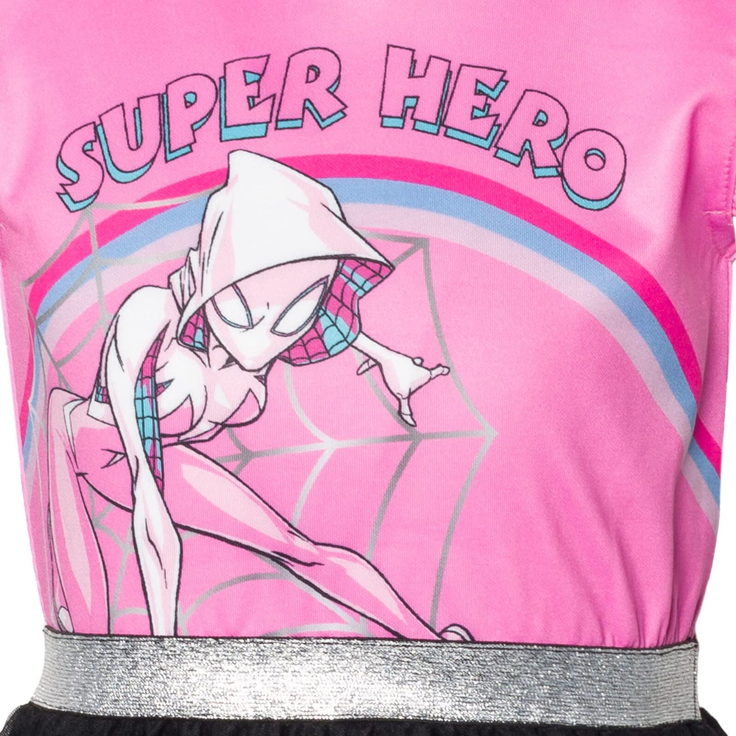 Marvel Spider-Man Spider-Gwen Ghost Spider Toddler Girls Mesh Cosplay Tulle Dress Pink 3T