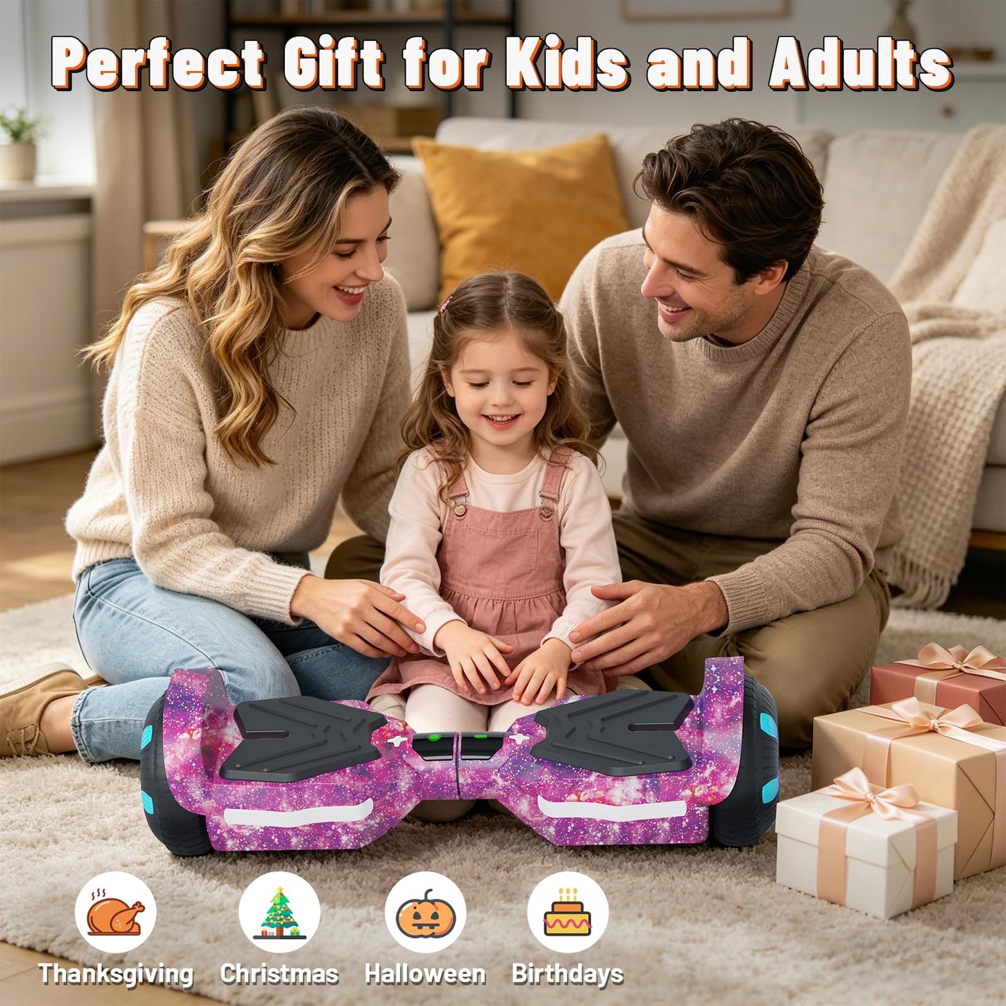 SIMATE Scooter, Bluetooth Speakers and LED Light-Up Wheels, APP Control, Dual 250W Motors, 8.5 mph Max Speed & 8.5 Miles Max Range, Gifts for Kids Adults Girls Boys