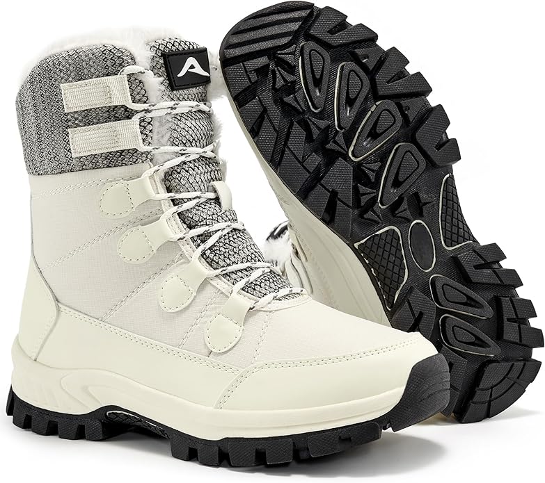 Decould sylf Snow Boots for Women: Warm Fur Lined Winter Shoes 2026 Waterproof Non Slip Comfortable Mid Calf for Hiking Wa...