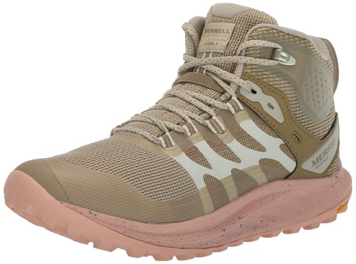 Merrell Women's Hiking Boot, Khaki/Peach, 10