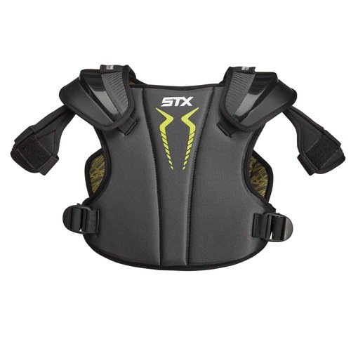 STX Stallion 200+ Lacrosse Shoulder Pad, Black/Grey, Large