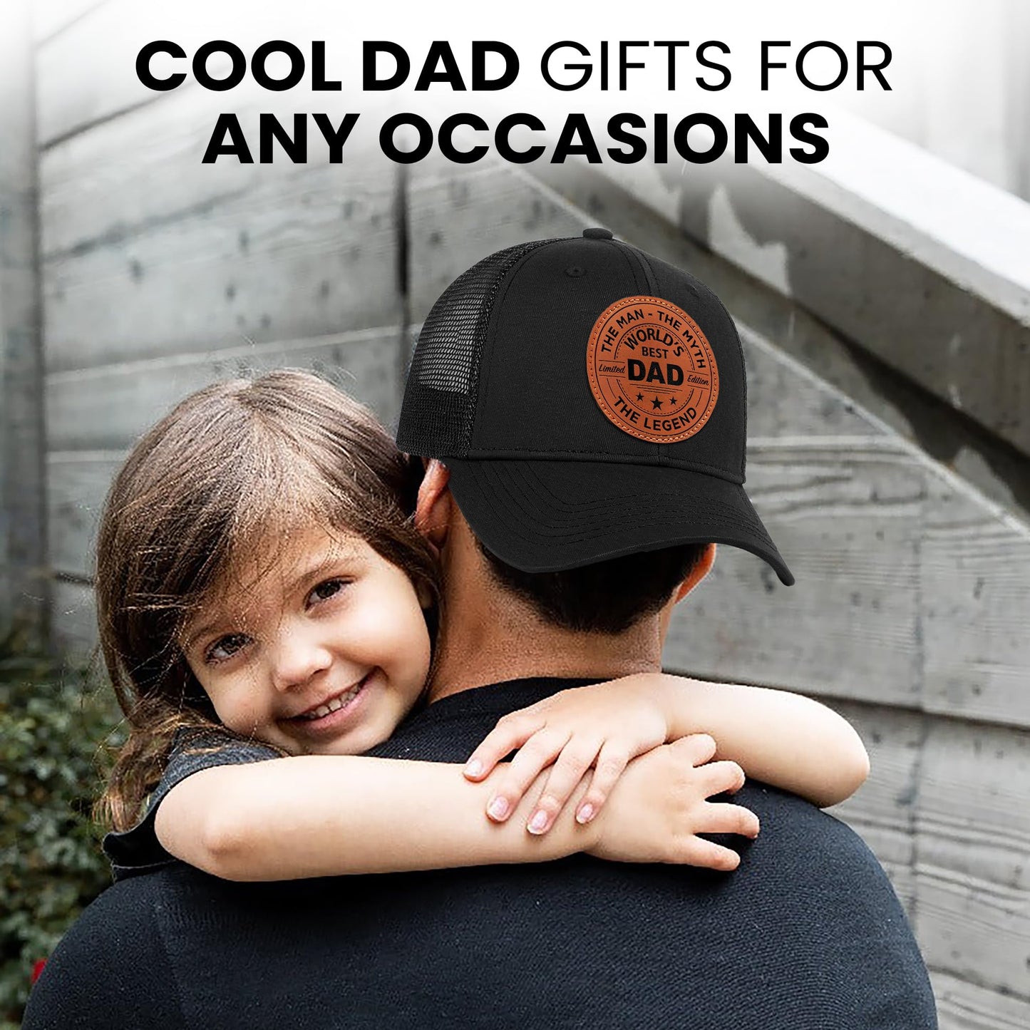 Gifts for Dad from Daughter, Son for Dad, Men - Dads Birthday Gift Ideas, Happy Birthday Gifts for Dads, Fathers - World's Best Dad Hat for Mens